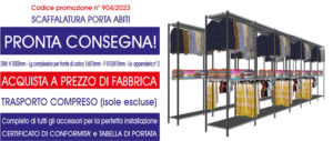 promozione scaffalature per magazzino porta abiti modello E40 Euroscaffale